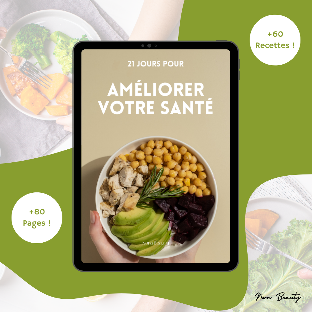 E-book - 21 Jours De Recettes - Petit déjeuner + Déjeuner + Diner ! (et des conseils, astuces, + BONUS)